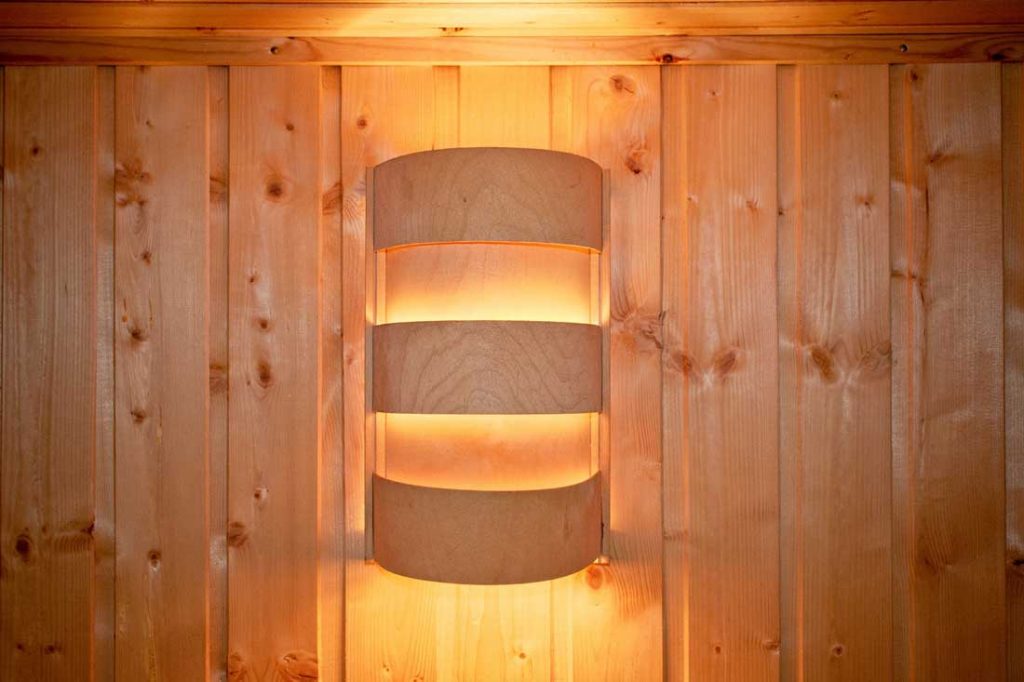 Licht in de sauna