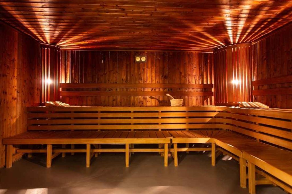 sauna ruimte in sportschool de Workout